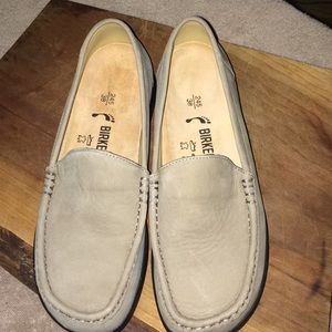Birkenstock nubuck leather loafers